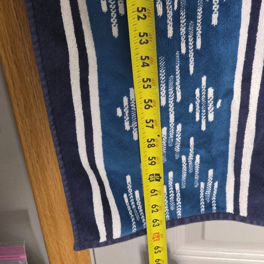 Pendleton Home Collection Bath Beach Towel Southwest Tribal Blue White 40x66